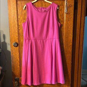 212 Collection Vibrant Pink Midi Dress